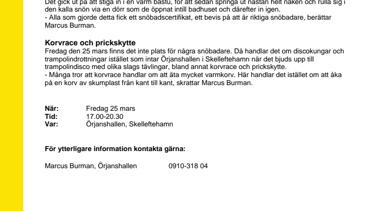 Trampolindisco och korvrace lockar ungdomar