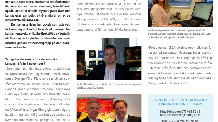 Grundig News nr 3 - Grundig tar helhetsgrepp på Norden