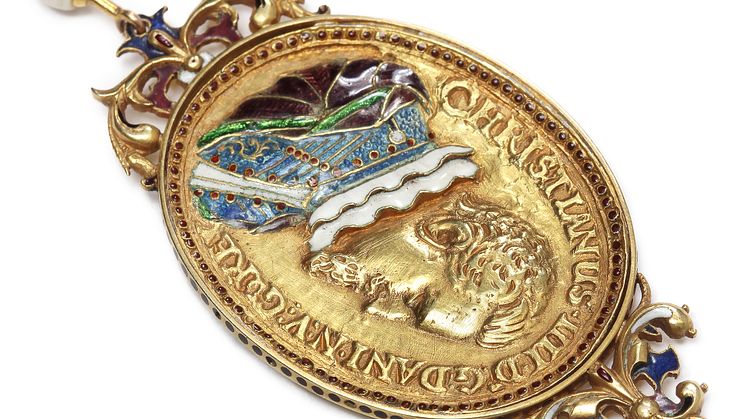 Kontrafejmedaille u. år (før 1625), guld og emalje, Jakob van Doordt / Nikolai Schwabe, cf. G 36,  JS 230