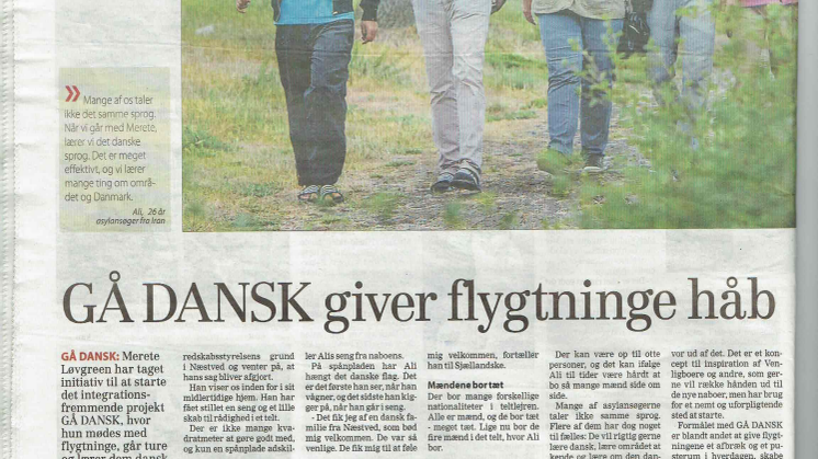GÅ DANSK giver flygtninge håb