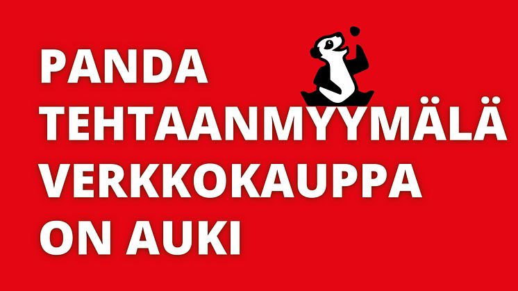 Panda Tehtaanmyymälä -verkkokauppa on auki