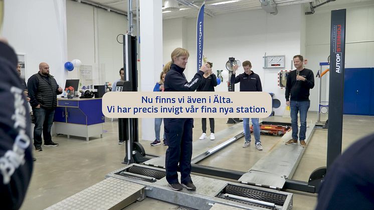 Invigning av Bilprovningen Älta
