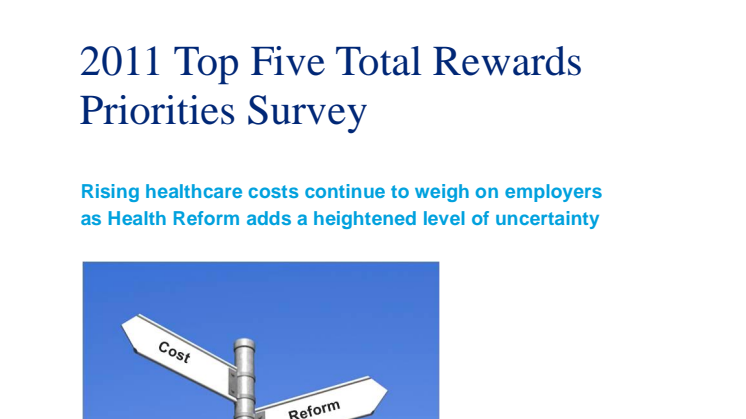 Top Five Total Rewards Survey 2011