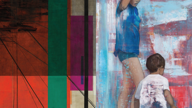 Einladung zur Ausstellung:  MARIE CAROLIN KNOTH und OSKAR RINK "AM RAND - IM RAHMEN"