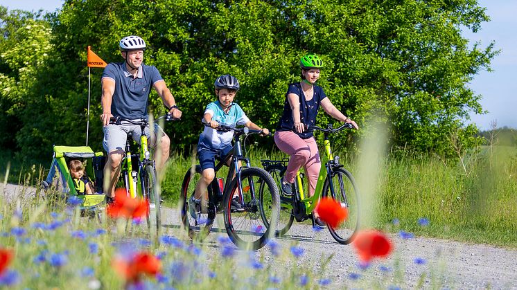 Mit der Familie auf Tour im Elbe Elster Land. Foto: Andreas Franke/ Landkreis Elbe-Elster.