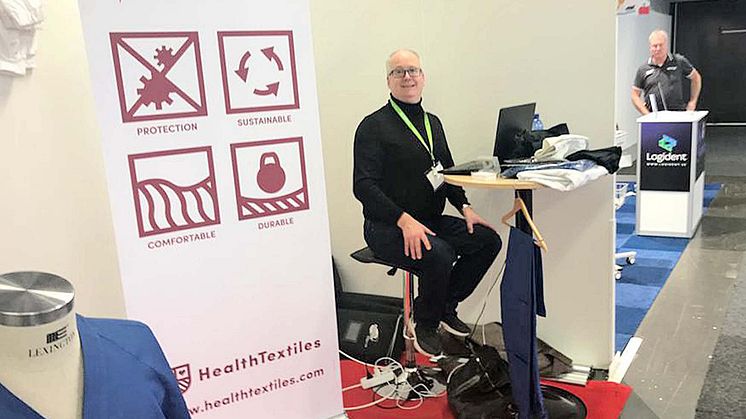 Tomas Persson, HealthTextiles på Swedental, Svenska Mässan i Göteborg.