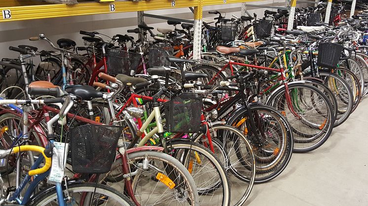 Cyklar som finns till salu på Cykelsläppet. Foto: Jonathan Starke.