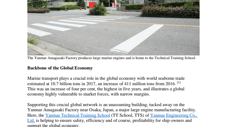 YANMAR TECHNICAL TRAINING SCHOOL