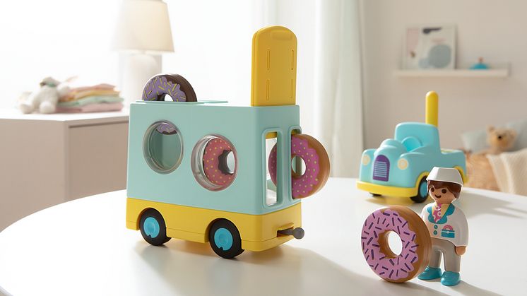 Verrückter Donut-Truck mit Stapel- und Sortierfunktion von PLAYMOBIL 1.2.3