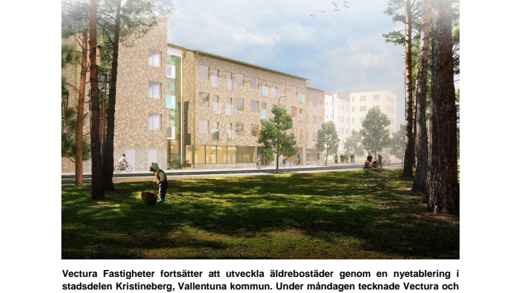Vectura Fastigheter utvecklar äldreboende i friluftsstadsdelen Kristineberg 