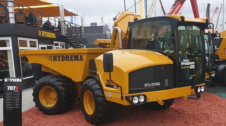 Hydrema kommer att visa upp sin nya smådumper 707G på Ring Knutstorp.