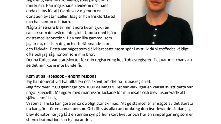 Jag vill ge andra den chans min kusin aldrig fick