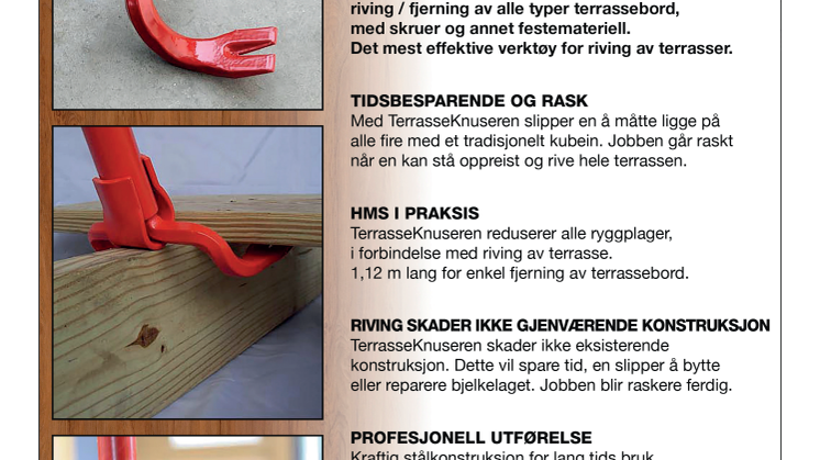 Fjerning av terrassen?