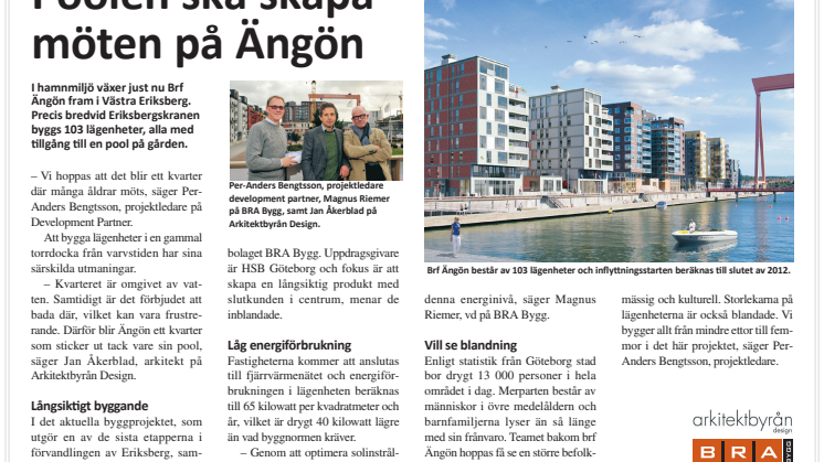 Poolen ska skapa möten på Ängön