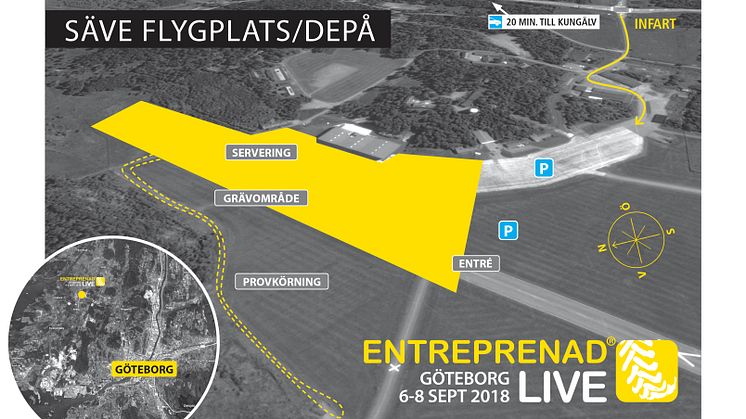 Succén Entreprenad Live återkommer till Göteborg 2018 – nu på Säve Depå vid Säve Flygplats