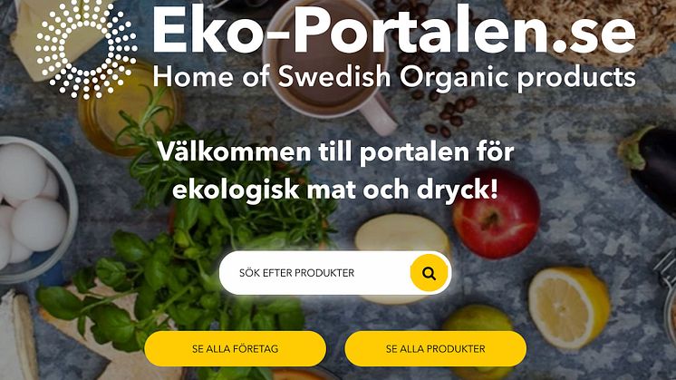 Organic Sweden och KRAV utökar samarbetet kring Eko-Portalen.se