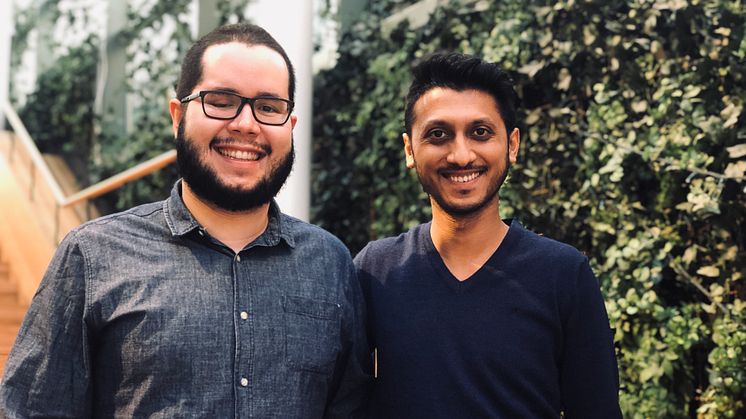 Entreprenörerna bakom VectorizeMove, från vänster: João Bentes & Siddaharta Khandelwal