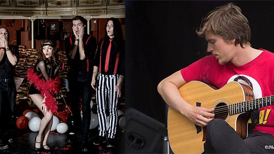 Cabaretpop och akustiskt på Dunkers