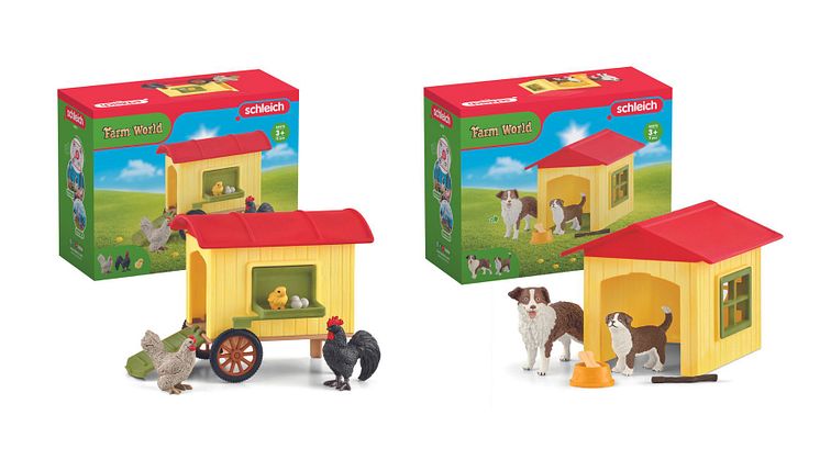 2-in-1-Set Mobile Chicken Coop and Friendly Dog House