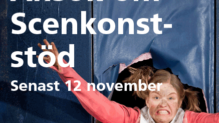 Ansök om Scenkonststöd senast 12 november