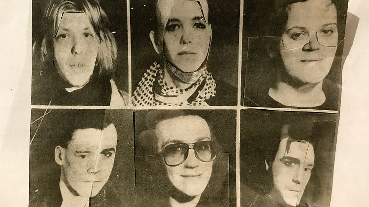 Cortex montage, bild utställd i Freddie Wadlings kabinett, Göteborgs stadsmuseum 