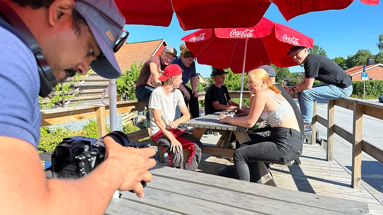 Inspelning av musikvideon till Bra Drag