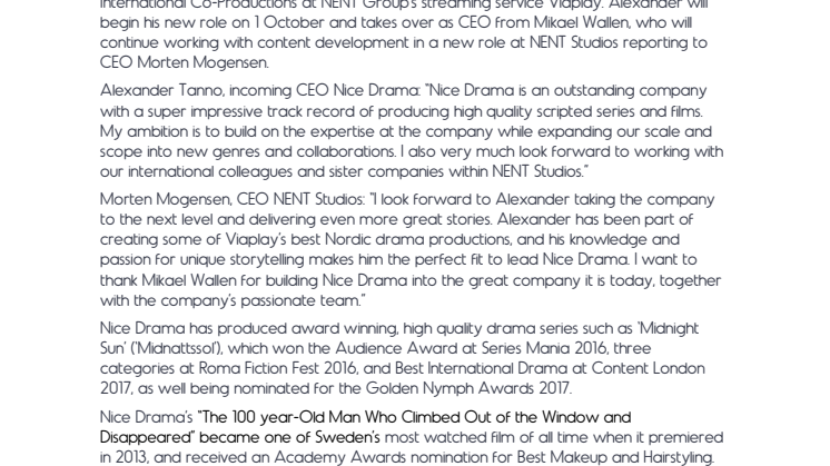 Nice Drama appoints new CEO