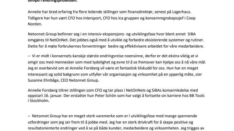 Netonnet Group styrker konsernledelsen med ny CFO