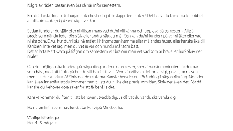 Tre tips innan du loggar ut!