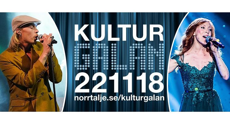 Caspar Camitz och Annika Herlitz är två av de artister som uppträder på Kulturgalan.