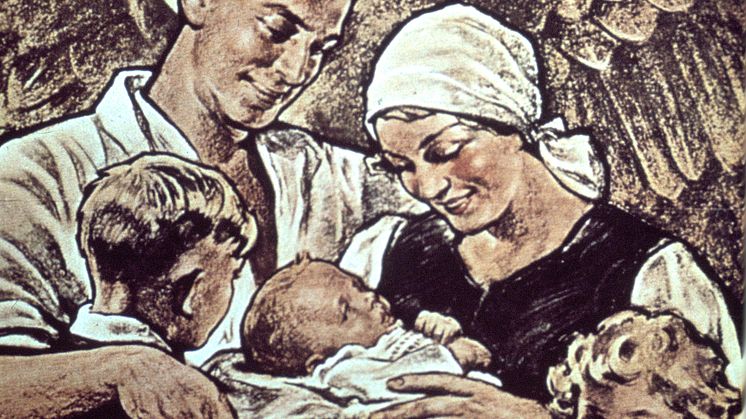 Nazitysk propaganda. Källa: USHMM, courtesy of The Wiener Library.
