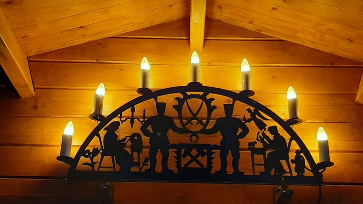 typischer Schwibbogen im Erzgebirge