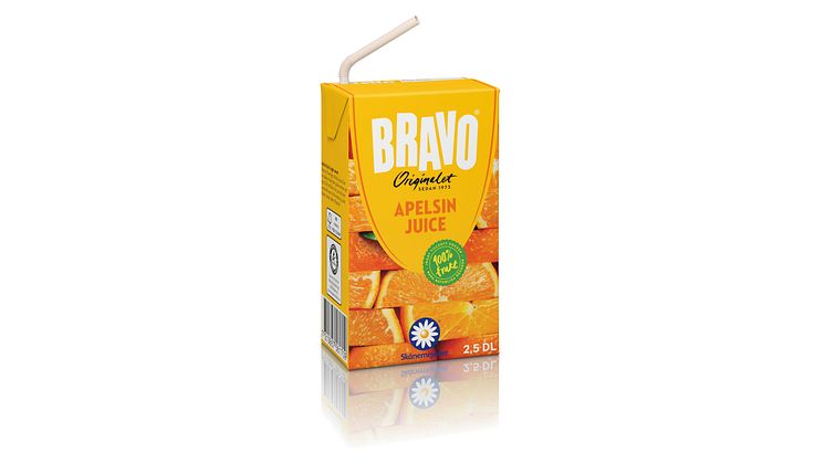 Bravo portionsförpackningar - nu med sugrör i papper