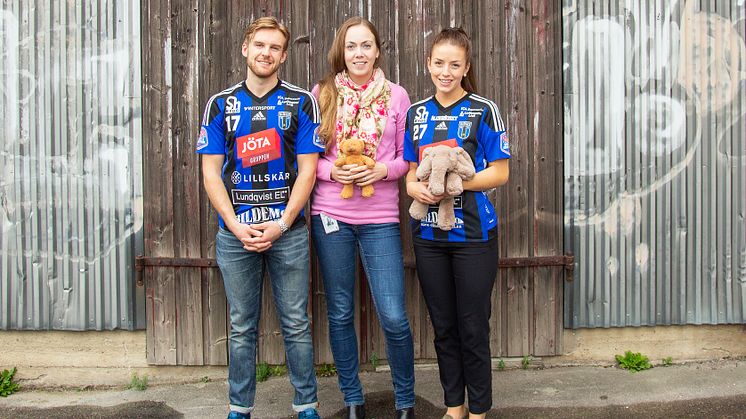 Henrik Malmgren från Sirius IBK, Rebecka Ell från Sh bygg och Amanda Collin från Sirius IBK