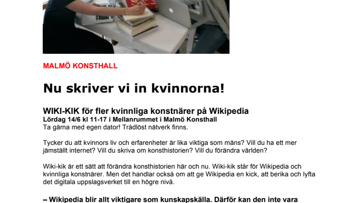 Nu skriver vi in kvinnorna!