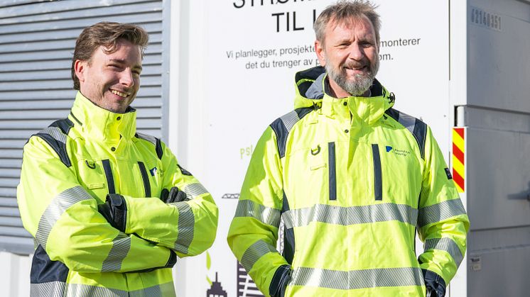 Olav Haga og Frank Sagvik i Akershus Energi har jobbet fram det nye konseptet for tungbillalding.
