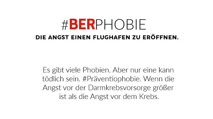 Social Media - Post der Felix Burda Stiftung anlässlich der Eröffnung des Hauptstadtflughafens BER Berlin Brandenburg