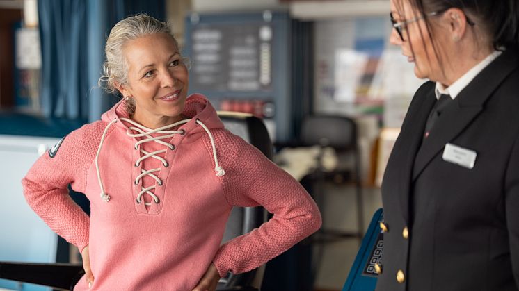Hedda Felin og Maryann Bendiksen på MS Trollfjord