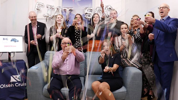 Cardiff travel agent named as winner of brand new Fiat 500 as part of ‘Big Fred. Olsen Giveaway’ 