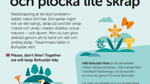 Skylt påsholk Tanums kommun_Håll Bohuslan Rent