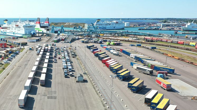 Godsflödena ökade under 2021 i Trelleborgs Hamn
