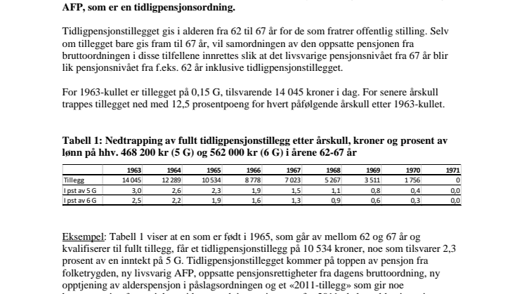 Flak avtale OfTP - tidligpensjonstillegg  notat 4