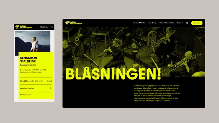 Blåsarsymfonikernas nya webbplats