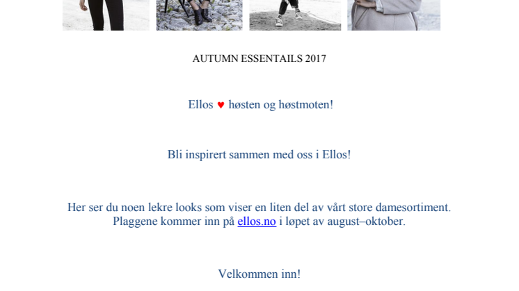 AUTUMN ESSENTIALS 2017