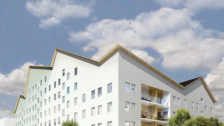 Projekt Konstnären i Uppsala. Uppge White arkitekter och Rikshem/Lindbäcks bygg. 