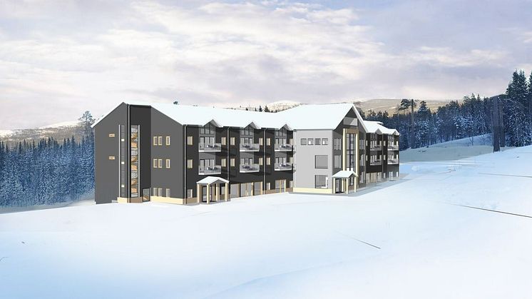 Nybyggnation av Stöten Ski Lodge