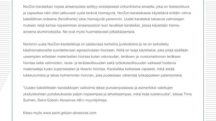 Uusi bakeliittinen karalaikka tehokkaampaan purseenpoistoon