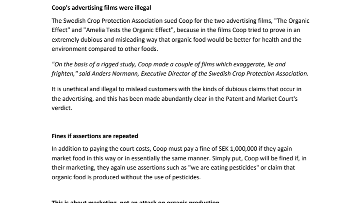 Coop found guilty of misleading and unfair marketing 