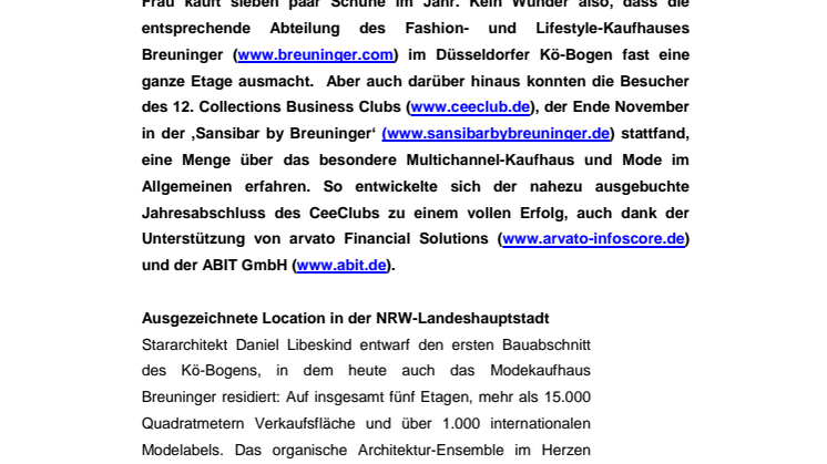 Der Collections Business Club in Düsseldorf: Von Kopf bis Fuß auf Mode eingestellt