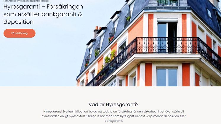 Hyresgaranti.se - Lösningen för att slippa dyr deposition